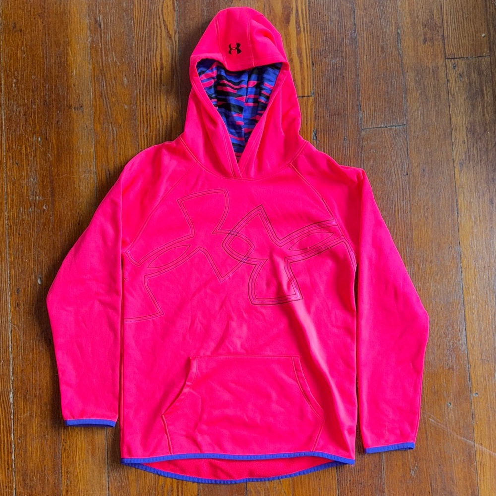 Under Armour Youth  Bright Pink Hoodie-XL‎
